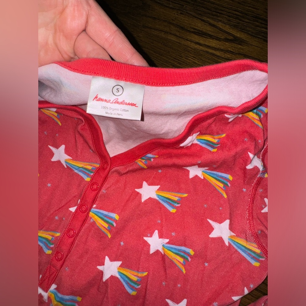 Hanna Andersson Rainbow Star Pjs size Small - Picture 2 of 3